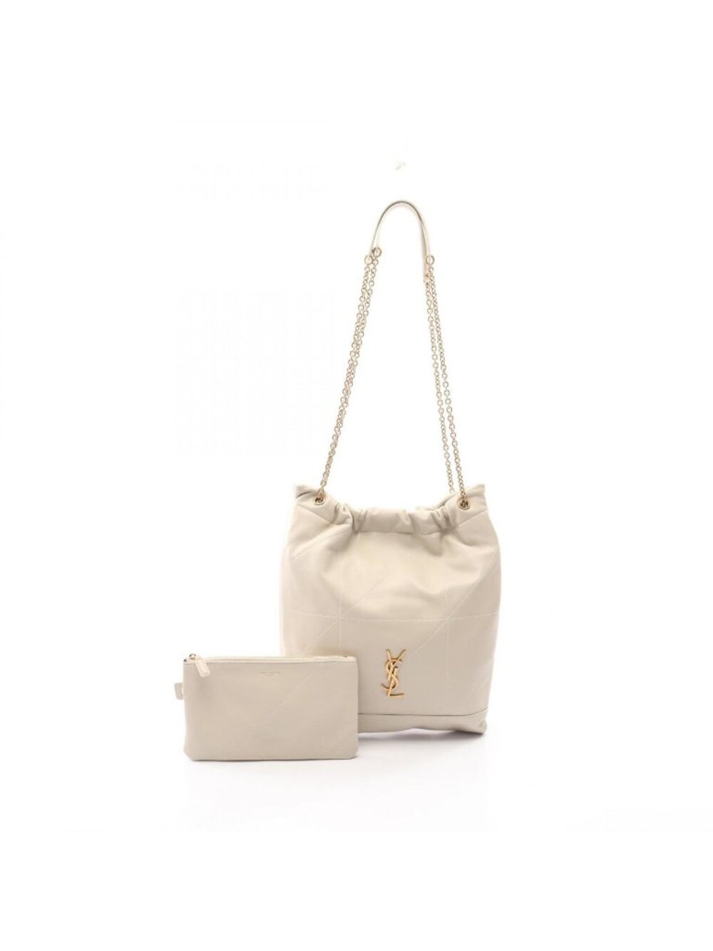 Saint Laurent Paris Shoulder Bag Jamie Ivory Leather